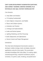 Unity Game Development Examination 