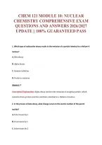 Chem 121 EXAM Bundle &vert; Update Questions with complete and Verified solutions&period;