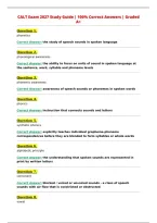 CALT Exam 2027 Study Guide &vert; 100&percnt; Correct Answers &vert; Graded&NewLine;A&plus;&NewLine;