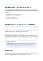 Studiesamenvatting De Marketingmix &vert; Hogeschool Rotterdam &vert; Inclusief oefenvragen en antwoorden