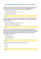 OEC Chapter 28 Questions with Correct Answers &lpar;Grade A&plus;&rpar;
