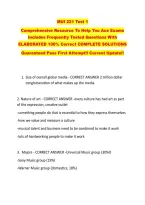 MUI 221 Test 1  &NewLine;Comprehensive Resource To Help You Ace Exams &NewLine;Includes Frequently Tested Questions With &NewLine;ELABORATED 100&percnt; Correct COMPLETE SOLUTIONS &NewLine;Guaranteed Pass First Attempt&excl;&excl; Current Update&excl;&excl;
