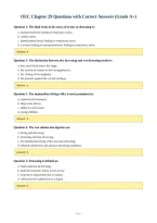 OEC Chapter 29 Questions with Correct Answers &lpar;Grade A&plus;&rpar;&NewLine;