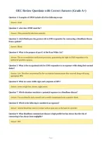 OEC Review Questions with Correct Answers &lpar;Grade A&plus;&rpar;