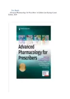 Test Bank For Advanced Pharmacology for Prescribers 1st Edition by Brent Q&period; Luu&comma; Gerald Kayingo&comma; Virginia McCoy Hass Chapter 1-36 Complete Guide&period;