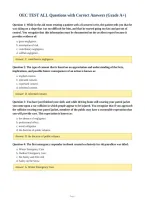 OEC TEST ALL Questions with Correct Answers &lpar;Grade A&plus;&rpar;