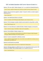 OEC test banks Questions with Correct Answers &lpar;Grade A&plus;&rpar;