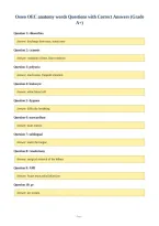 Osseo OEC anatomy words Questions with Correct Answers &lpar;Grade&NewLine;A&plus;&rpar;