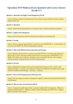 Operations P370 Midterm &lpar;iCore&rpar; Questions with Correct Answers&NewLine;&lpar;Grade A&plus;&rpar;