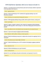 P370 Final Review Questions with Correct Answers &lpar;Grade A&plus;&rpar;