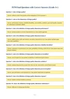 P370 Final Questions with Correct Answers &lpar;Grade A&plus;&rpar;