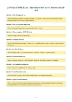 p370 Ops ICORE Exam 1 Questions with Correct Answers &lpar;Grade&NewLine;A&plus;&rpar;