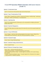 I-Core P370 Operations Midterm Questions with Correct Answers&NewLine;&lpar;Grade A&plus;&rpar;