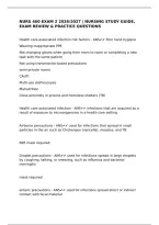 Nurs 460 Exam 2 2026&sol;2027 &vert; Nursing Study Guide&comma; Exam Review & Practice Questions