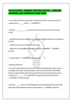 Pci Isa Exam &vert; Newest Updated Actual &vert; Verified&NewLine;Answers And Complete Exam Prep&NewLine;