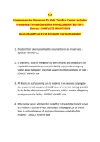 ALF  &NewLine;Comprehensive Resource To Help You Ace Exams Includes &NewLine;Frequently Tested Questions With ELABORATED 100&percnt; &NewLine;Correct COMPLETE SOLUTIONS &NewLine;Guaranteed Pass First Attempt&excl;&excl; Current Update&excl;&excl; 