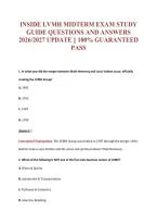 Inside Lvmh EXAM Bundle &vert; Update Questions with complete and Verified solutions&period;