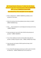ALF Comprehensive Resource To Help You Ace Exams &NewLine;Includes Frequently Tested Questions With ELABORATED &NewLine;100&percnt; Correct COMPLETE SOLUTIONS &NewLine;Guaranteed Pass First Attempt&excl;&excl; Current Update&excl;&excl; 