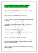 Att Test 3 Exam &vert; Newest Version &vert; Updated&NewLine;Actual Questions And Verified Answers