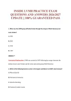 Inside Lvmh Practice Exam&NewLine;Questions And Answers 2026&sol;2027&NewLine;Update &vert;&vert; 100&percnt; Guaranteed Pass