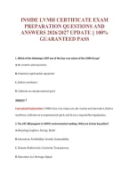 Inside Lvmh EXAM Bundle &vert; Update Questions with complete and Verified solutions&period;