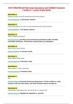 CCHT UPDATED ACTUAL Exam Questions and CORRECT Answers&NewLine;&vert; Grade A&plus; &vert; Latest Study Guide