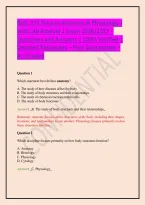 BIOL 251 Human Anatomy & Physiology I with Lab Module 1 Exam 2026&sol;2027 &ndash; Questions and Answers &vert; 100&percnt; Verified &vert; Detailed Rationales &ndash; Pass Guaranteed &ndash; A&plus; Graded