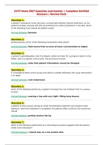 CCHT Exam 2027 Question and Answer &vert; Complete Verified&NewLine;Answers &vert; Review Pack