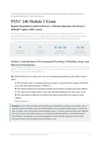 PSYC 140 MODULE 1 ACTUAL EXAM 2026&sol;2027 &vert; Respondus LockDown Browser &plus; Webcam &vert; Questions & Answers 100&percnt; Correct &vert; Pass Guaranteed - A&plus; Graded&NewLine;&NewLine;