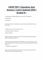 CGFM TEST 3 Questions And&NewLine;Answers &vert; Latest Updated 2026 &vert;&NewLine;Graded A&plus;