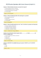PCIP Practice Questions with Correct Answers &lpar;Grade A&plus;&rpar;
