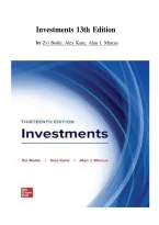 Investments 13th Edition by Zvi Bodie&comma; Alex Kane & Alan J&period; Marcus &vert; Test Bank &vert; All Chapters &vert; Updated 2026&sol;2027