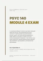 PSYC 140 MODULE 4 LOCKDOWN ACTUAL EXAM 2026&sol;2027 &vert; Respondus LockDown Browser &vert; Questions & Answers 100&percnt; Correct &vert; Pass Guaranteed - A&plus; Graded&NewLine;&NewLine;