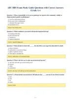 ABC RBS Exam Study Guide Questions with Correct Answers&NewLine;&lpar;Grade A&plus;&rpar;