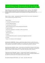 Joint Firepower Course final exam-Prep Questions Well Answered 2026-2027 Set&period;