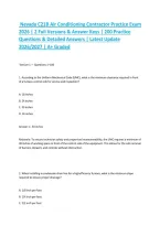 Nevada C-21B Air Conditioning Contractor Practice Exam 2026 &vert; 2 Full Versions & Answer Keys &vert; 200 Practice Questions & Detailed Answers &vert; Latest Update 2026&sol;2027 &vert; A&plus; Graded&NewLine;&NewLine;