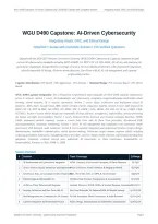 WGU D490 CAPSTONE ACTUAL EXAM 2026&sol;2027 &vert; AI-Driven Cybersecurity &vert; AIaaS&comma; GRC & Ethical Design &vert; Complete Solution &vert; Pass Guaranteed - A&plus; Graded&NewLine;&NewLine;