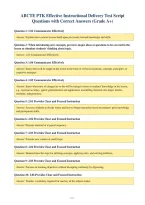 ABCTE PTK Effective Instructional Delivery Test Script&NewLine;Questions with Correct Answers &lpar;Grade A&plus;&rpar;