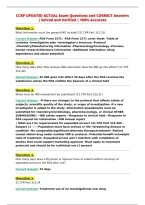 CCRP UPDATED ACTUAL Exam Questions and CORRECT Answers&NewLine;&vert; Solved and Verified &vert; 100&percnt; Accurate