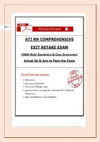 RN ATI Comprehensive Proctored Exit Retake Exam 2026&sol;2027 &vert; 180&plus; NGN Practice Questions & Rationales