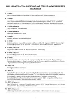 Ccrp Updated Actual Questions And Correct Answers Verified&NewLine;2027 Edition