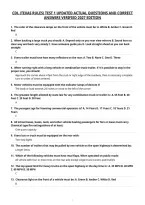 Cdl &lpar;Texas Rules&rpar; Test 1 Updated Actual Questions And Correct&NewLine;Answers Verified 2027 Edition