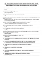Cdl Special Requirements Texas Permit Test Updated Actual&NewLine;Questions And Correct Answers Verified 2027 Edition