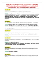 CDW110v Caboodle Data Model Fundamentals &vert; UPDATED&NewLine;ACTUAL Exam Questions and CORRECT Answers &vert; Verified&NewLine;Questions and 100&percnt; Correct Answers &vert; Graded A&plus;