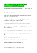 JFO Study Guide Questions and Answers 2026&sol;2027 Updated&period;