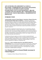 Advanced Health Assessment & Clinical &NewLine;Diagnosis&colon; Comprehensive Diagnostic Reasoning &NewLine;And Clinical Decision-Making Master &NewLine;Examination Actual Exam &lbrack;Question 1- 200&rsqb; And &NewLine;Answers Updated 2026&sol;2027&vert; 100&percnt; Verified&vert;Detailed &NewLine;Rationales &ndash;Pass Guaranteed A