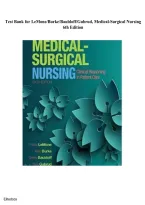 Test Bank  &ndash; Medical-Surgical Nursing 6th Edition&NewLine;By Lemone &vert; Newest Edition &vert; All Chapters Covered &vert; Rated A&plus;