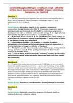 Certified Floodplain Manager &lpar;CFM&rpar; Exam Script &vert; UPDATED&NewLine;ACTUAL Exam Questions and CORRECT Answers &vert; Full Study&NewLine;Companion &vert; A&plus; Certified