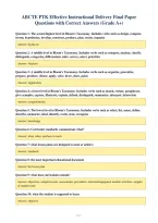 ABCTE PTK Effective Instructional Delivery Final Paper&NewLine;Questions with Correct Answers &lpar;Grade A&plus;&rpar;
