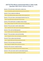 ABCTE PTK Effective Instructional Delivery Study Guide&NewLine;Questions with Correct Answers &lpar;Grade A&plus;&rpar;